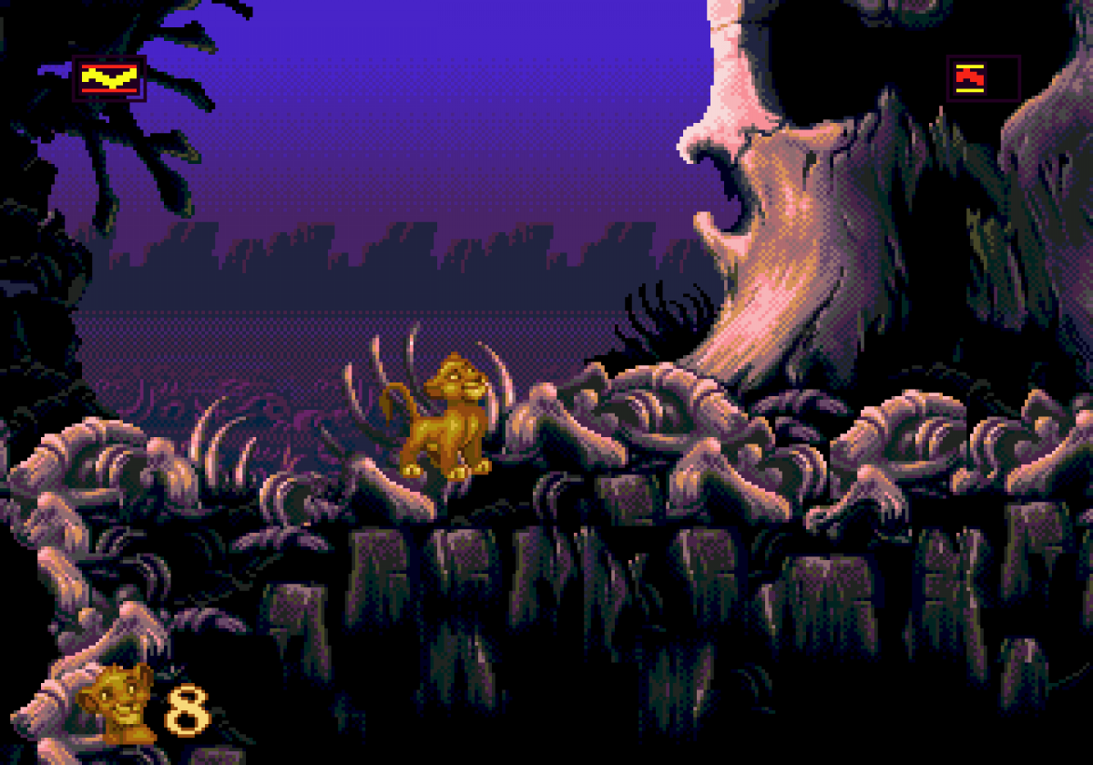 Disney’s The Lion King for Sega Genesis with classic side-scrolling platform adventure based on the animated film gameplay