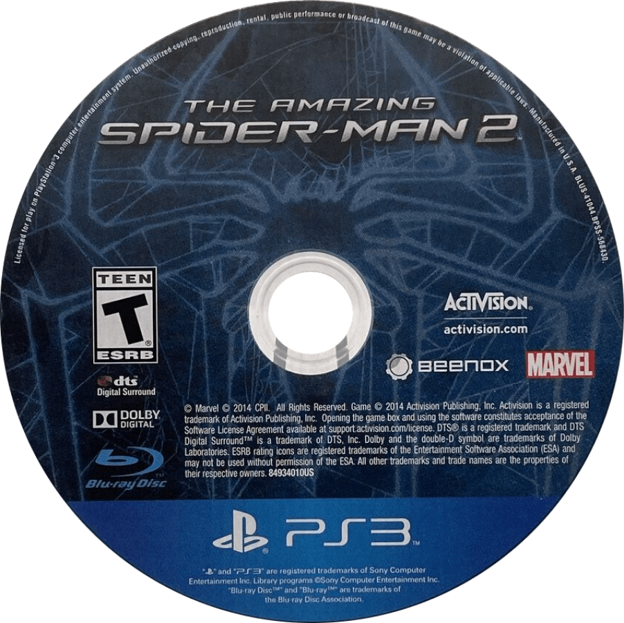 The Amazing Spider Man 2 for PlayStation 3 action adventure superhero video game featuring open world web swinging fast paced combat cinematic storytelling and Marvel Spider Man experience disc