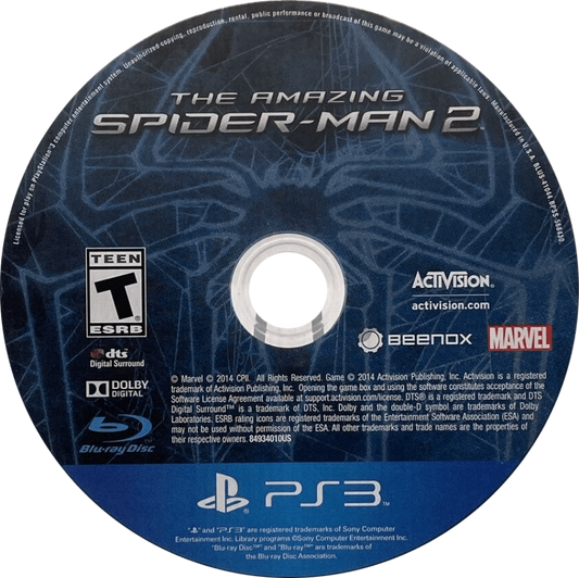 The Amazing Spider Man 2 for PlayStation 3 action adventure superhero video game featuring open world web swinging fast paced combat cinematic storytelling and Marvel Spider Man experience disc