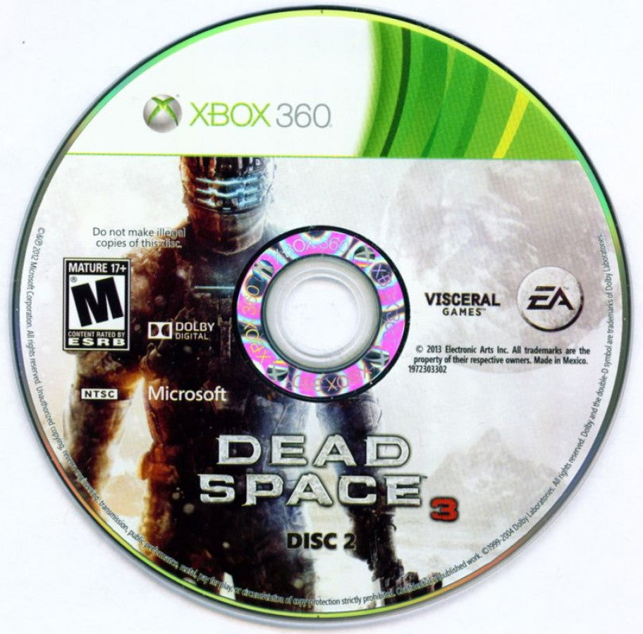 Dead Space 3 [Limited Edition] disc 2 for Xbox 360 (X360) survival horror video game