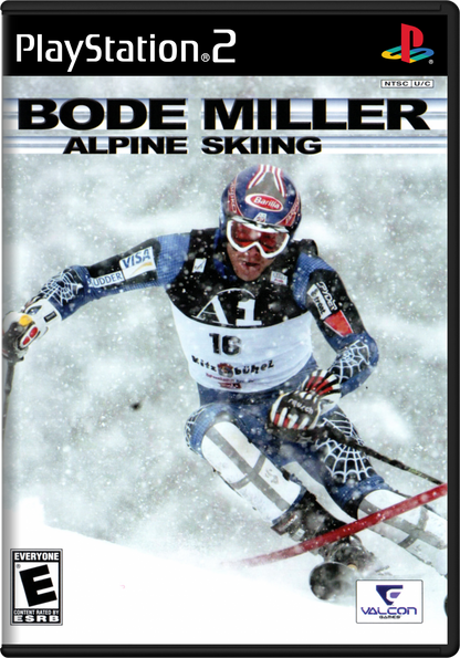 Bode Miller Alpine Skiing for PlayStation 2 with downhill racing and winter sports theme cover art