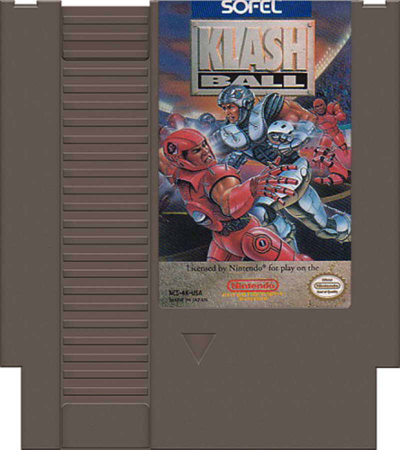 Klash Ball cartridge for Nintendo Entertainment System (NES) retro video game
