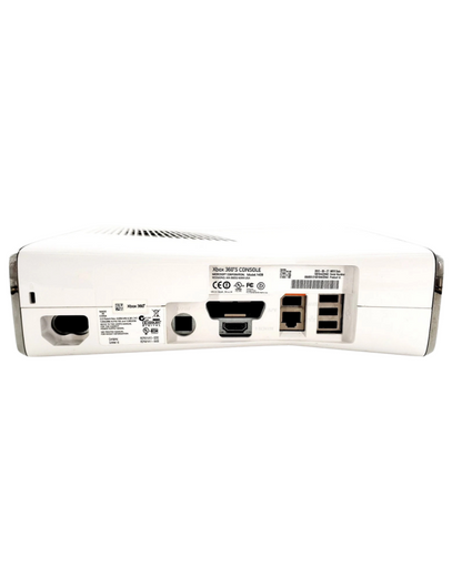 Retro Xbox 360 Slim 250GB console inspired design featuring sleek black Microsoft gaming system aesthetic seventh generation hardware compact matte finish redesigned cooling system disc drive storage focused home entertainment hub nostalgic HD era console presentation back 