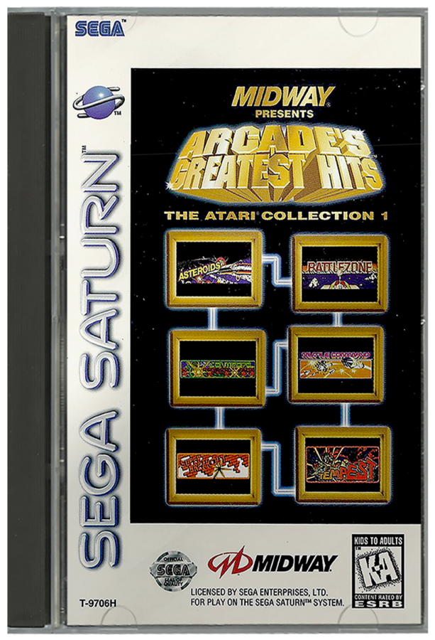 Arcade's Greatest Hits Atari Collection cover art for Sega Saturn (SS) video game