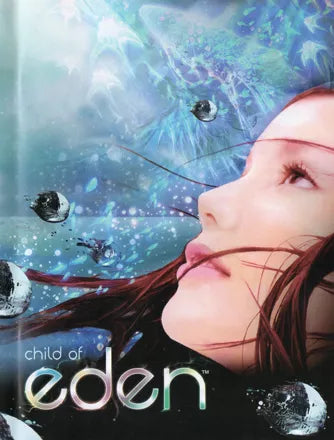 Child of Eden art for Xbox 360 (X360) music rhythm rail shooter video game