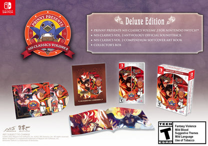 Prinny Presents NIS Classics Volume 2 [Deluxe Edition] cover art for Nintendo Switch (NS) video game