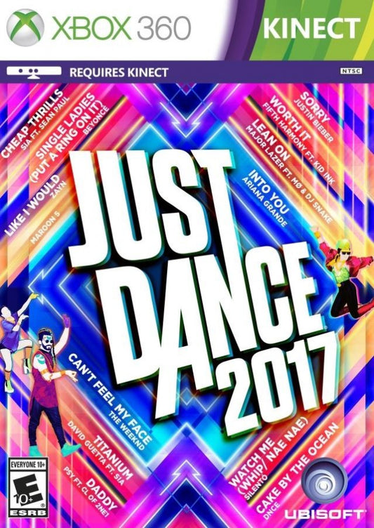 Just Dance 2017 cover art for Xbox 360 (X360) video game