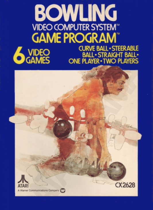 Bowling: Text Label - Blue cover art for Atari 2600 (2600) video game