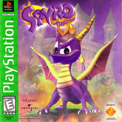 Spyro the Dragon [Greatest Hits] – PlayStation 1 (PS1) cover art for retro video game