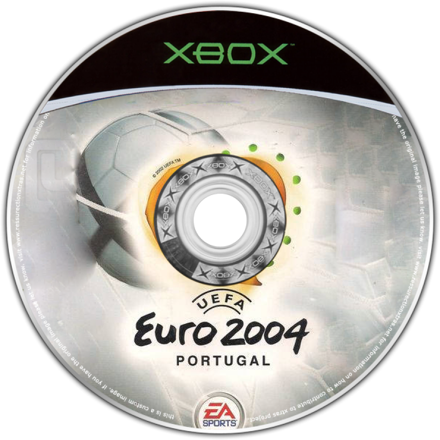 UEFA Euro 2004 disc art for Xbox (XBOX) video game 