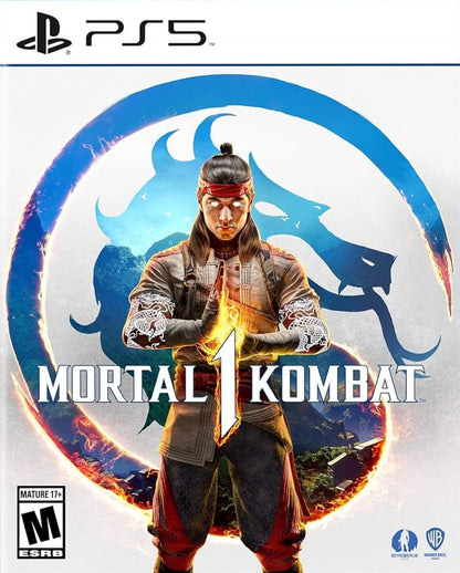Mortal Kombat 1 PlayStation 5 PS5 for fighting video game fans featuring brutal one on one combat iconic fighters cinematic story mode online multiplayer signature Fatalities fast paced gameplay stunning visuals competitive tournament action collectible gaming appeal front box art