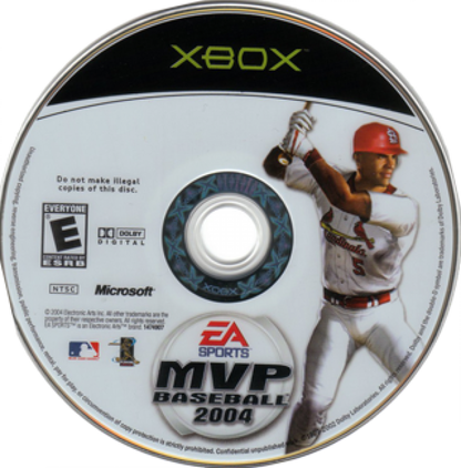 MVP Baseball 2004 disc for Xbox (XBOX) video game