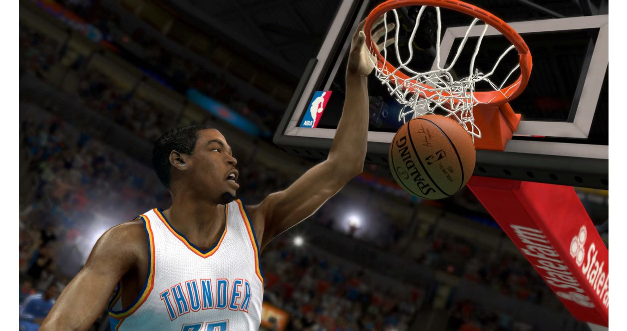 NBA 2K15 for PlayStation 3 (PS3) at Gamers INC, featuring an ultra-realistic basketball experience with a revamped soundtrack curated by Pharrell Williams and improved gameplay animations for smooth action on the court gameplay screenshot