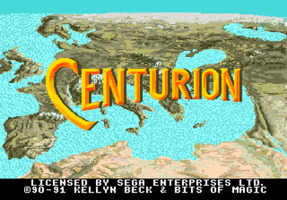 Centurion Defender of Rome Sega Genesis retro video game strategy simulation title screen (1991)