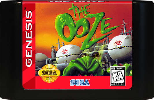 The Ooze Sega Genesis retro video game action adventure cartridge (1995)
