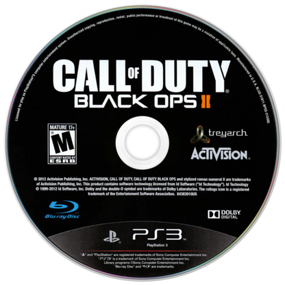 Call of Duty Black Ops I and II Combo Pack PS3 inspired design featuring military first person shooter aesthetic covert operations intense firefights cinematic campaigns multiplayer combat futuristic and Cold War warfare action packed gaming presentation disc 1