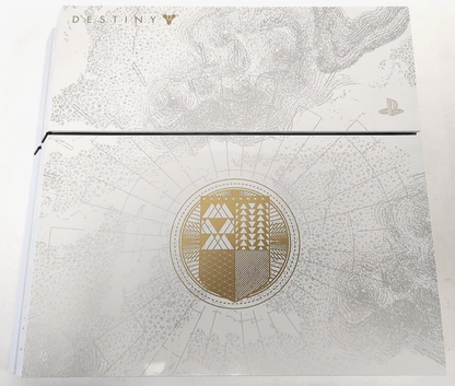 PlayStation 4 PS4 Destiny The Taken King Limited Edition console featuring custom Destiny artwork 1TB storage Blu ray gaming HDR support Wi Fi connectivity wireless DualShock 4 controller compatibility exclusive limited edition Sony hardware collectible gaming appeal