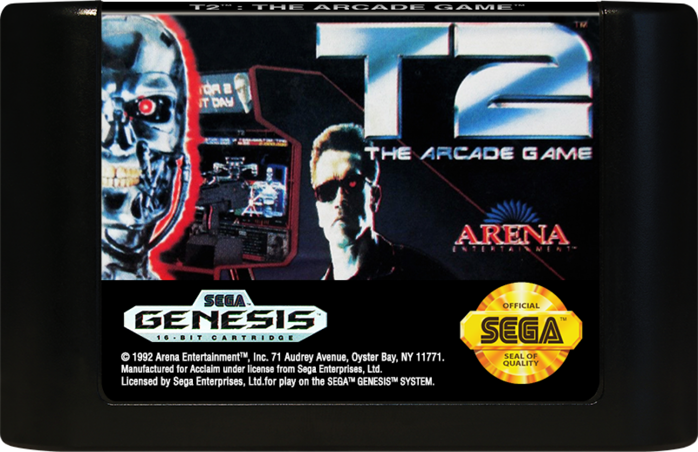 T2: The Arcade Game cartridge for Sega Genesis (GEN) video game