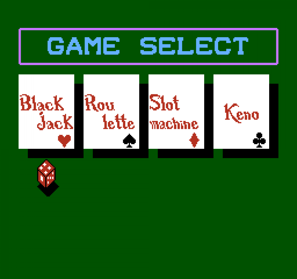 Vegas Dream gameplay image for Nintendo Entertainment System (NES) retro video game