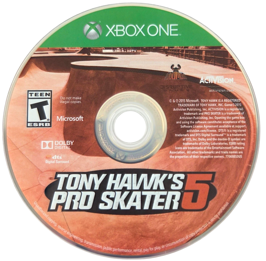 Tony Hawk 5 – Xbox One (XONE) disc for skateboarding sports video game