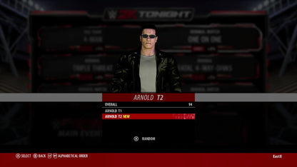 WWE 2K16 Xbox One video game, professional wrestling sports simulation, WWE superstars and legends, career and showcase modes, console title gameplay screenshot