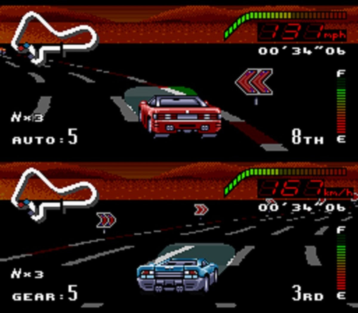 Top Gear cartridge for the Super Nintendo Entertainment System featuring 16 bit racing gameplay with fast paced arcade style cars multiple tracks and competitive time trial and multiplayer modes gameplay 