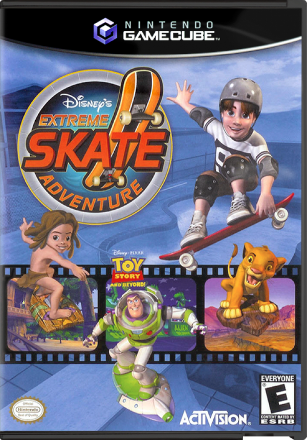 Disney's Extreme Skate Adventure cover art for GameCube (GC) video game