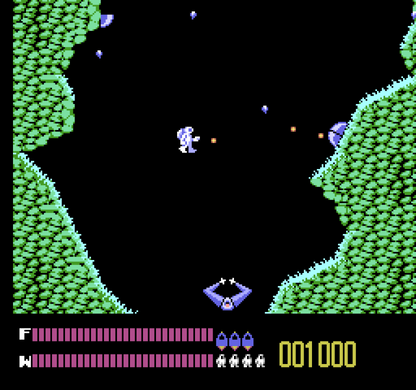 Solar Jetman Nintendo Entertainment System NES video game featuring space exploration gameplay planetary environments spacecraft navigation treasure hunting gravity based movement challenging caves and classic 8 bit action adventure retro video game collection collectible gaming appeal gameplay