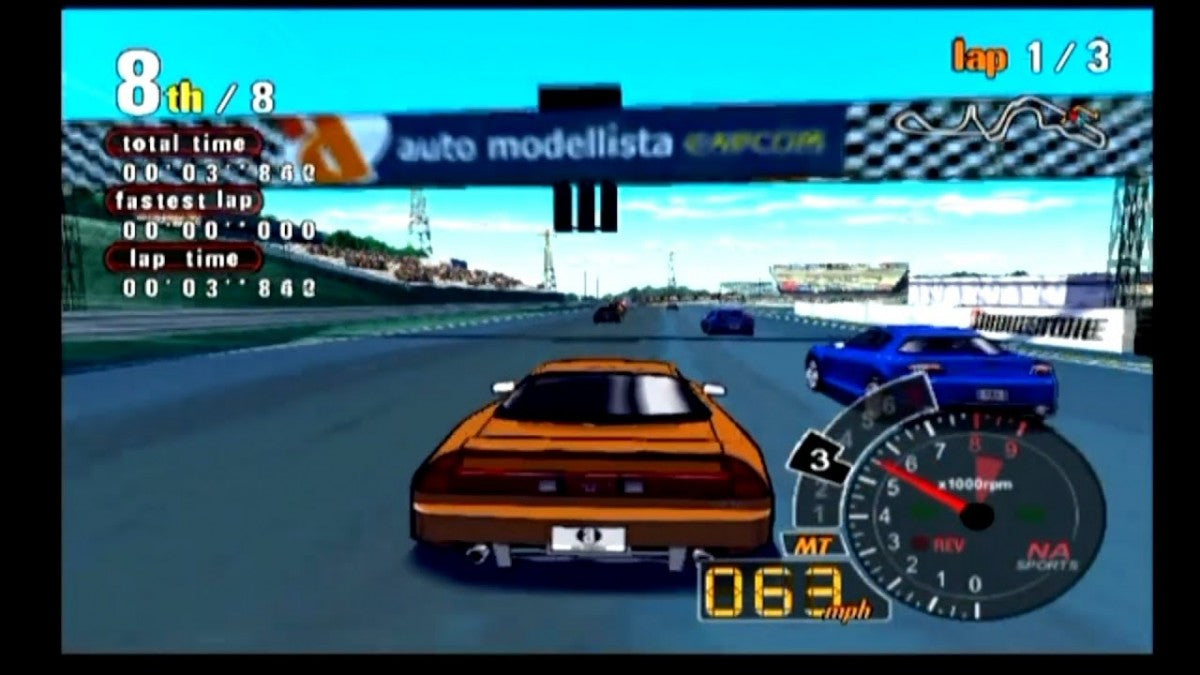 Auto Modellista PS2 game for PlayStation 2 featuring stylized cel-shaded racing and arcade driving action gameplay