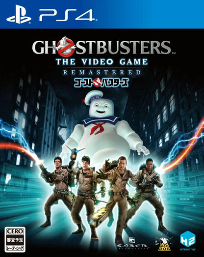 Ghostbusters: The Video Game Remastered [Japanese Import] – PlayStation 4 (PS4) video game cover image, remastered action-adventure ghostbusting game by Saber Interactive and published by H2 Interactive