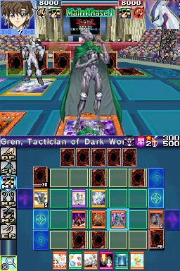 Yu-Gi-Oh! World Championship 2007 Nintendo DS video game, trading card strategy, turn-based dueling, handheld console title gameplay screenshot