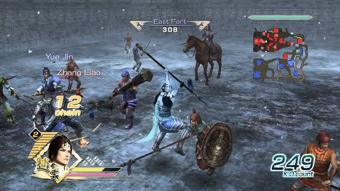 Dynasty Warriors 6 PlayStation 3 PS3 for retro video game enthusiasts featuring hack and slash action gameplay massive battlefield combat historical Three Kingdoms setting playable warriors strategic objectives fast paced battles and collectible gaming appeal gameplay 