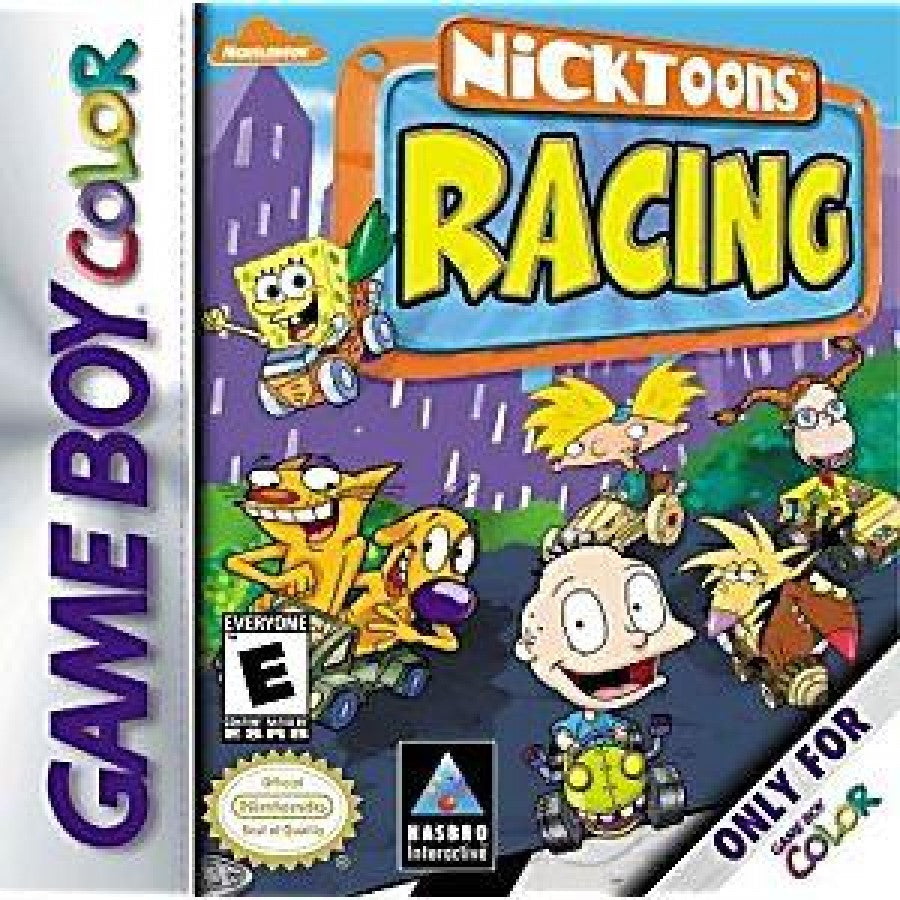 Nicktoons Racing cover art for Game Boy Color GBC video game