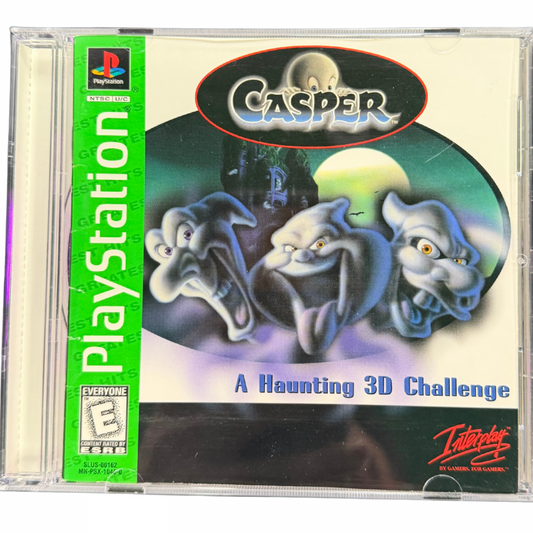 Casper PS1 PlayStation 1 action adventure platformer family game friendly ghost retro video game Greatest Hits edition cover art 