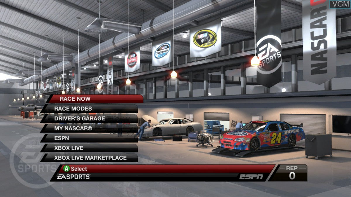 NASCAR 09 gameplay for PlayStation 3 (PS3) video game