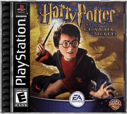 Harry Potter and the Chamber of Secrets cover art for PlayStation 1 (PS1) video game
