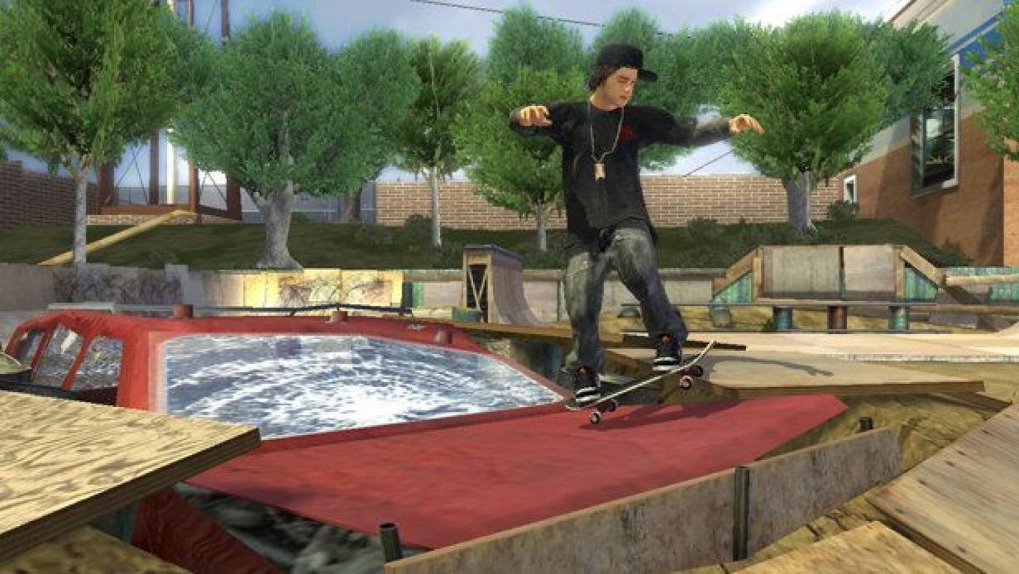 Tony Hawk's Project 8 – PlayStation 2 (PS2) video game gameplay, skateboarding sports action.