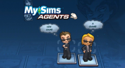 MySims: Agents – Nintendo Wii (Wii) adventure puzzle mystery simulation video game title screen