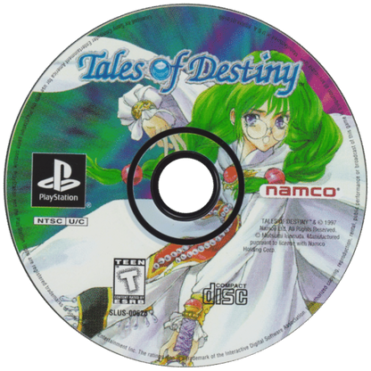 Tales of Destiny disc for PlayStation 1 (PS1) role-playing video game