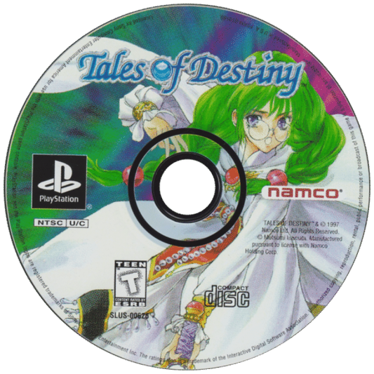 Tales of Destiny disc for PlayStation 1 (PS1) role-playing video game