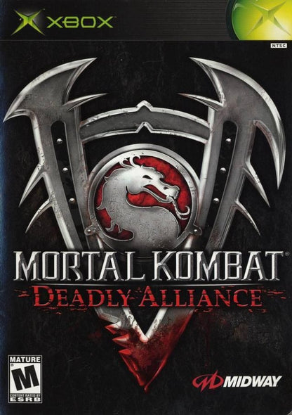 Mortal Kombat Deadly Alliance for Xbox fighting video game featuring brutal one on one combat iconic characters intense fatalities and classic Midway Mortal Kombat franchise gameplay experience cover art