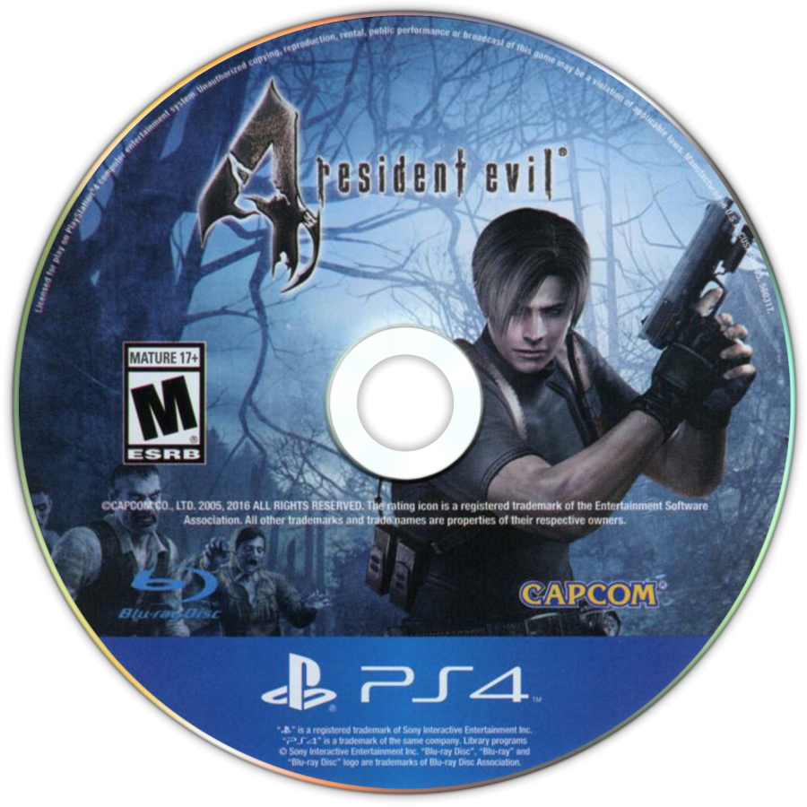 Resident Evil 4 – PlayStation 4 (PS4) video game disc, survival horror action