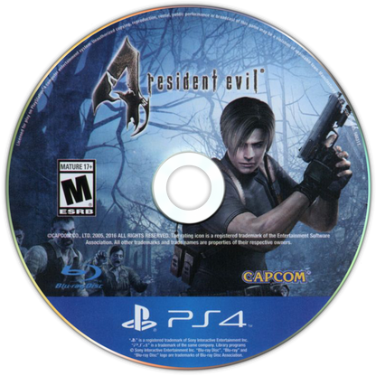 Resident Evil 4 – PlayStation 4 (PS4) video game disc, survival horror action