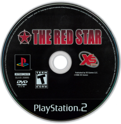 The Red Star PS2 Sony PlayStation 2 action shooter beat em up arcade style combat twin stick shooting hack and slash gameplay alternate history Soviet themed sci fi fantasy Acclaim retro gaming PlayStation 2 software video game title disc