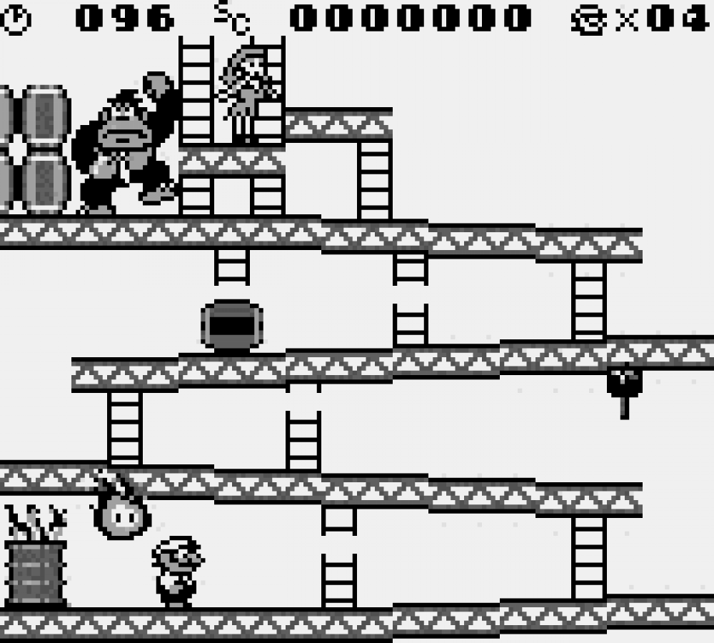 Donkey Kong Nintendo Game Boy GB for puzzle platformer retro video game fans featuring Mario adventure challenging platforming creative puzzles barrel dodging classic arcade inspired gameplay memorable boss battles collectible gaming appeal gameplay