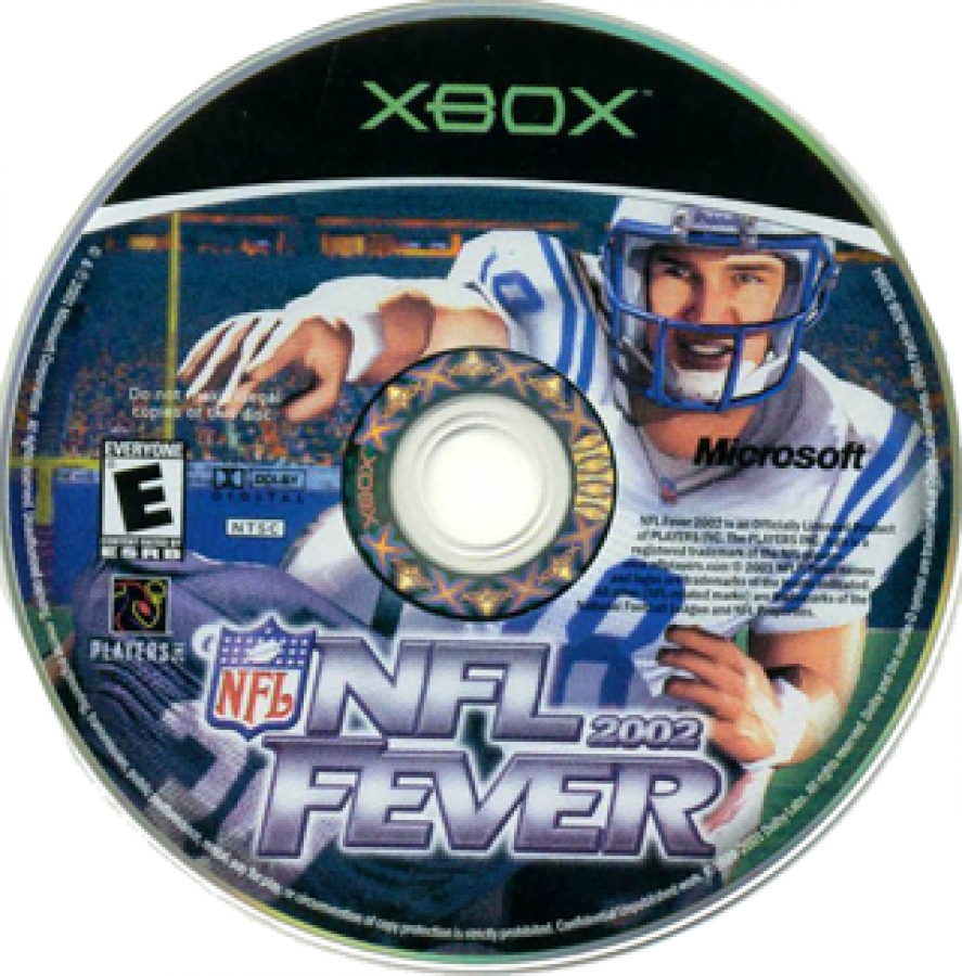 NFL Fever 2002 disc for Xbox (XBOX) video game