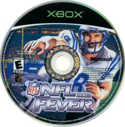 NFL Fever 2002 disc for Xbox (XBOX) video game