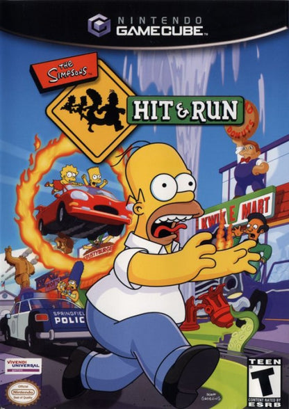 The Simpsons: Hit and Run cover art for GameCube (GC) video game