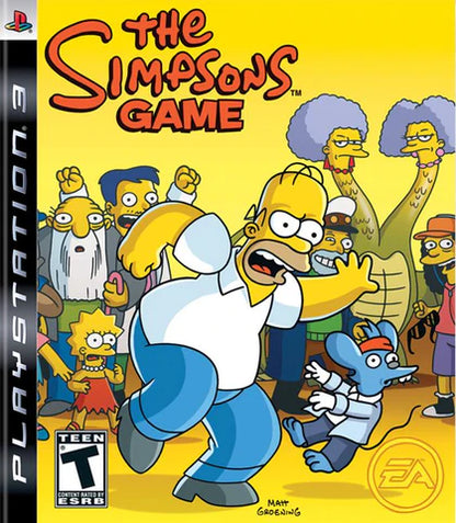 The Simpsons Game cover art for Playstation 3 (PS3) video game