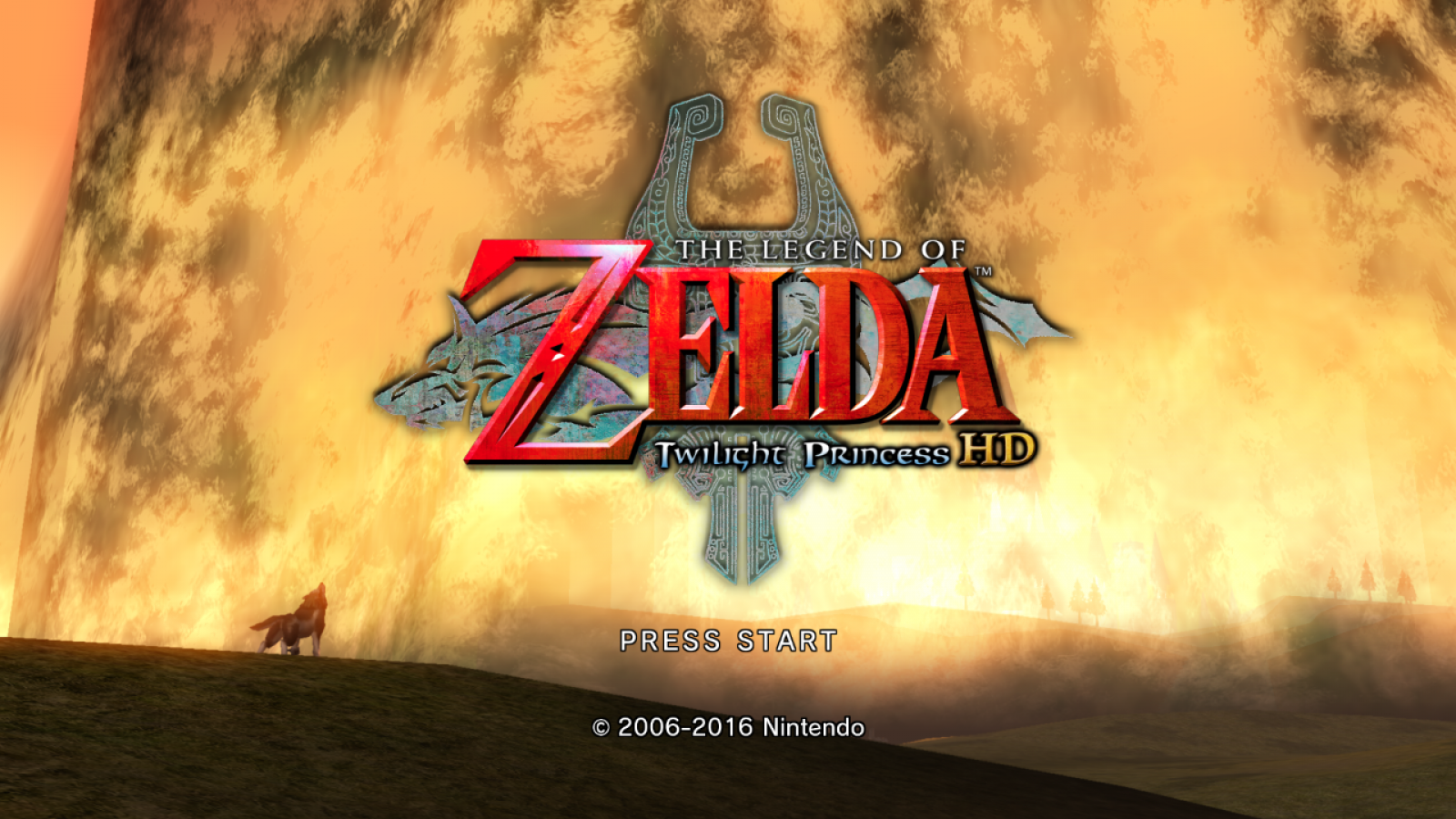 The Legend of Zelda: Twilight Princess HD Title Screen art for Nintendo Wii U (WiiU) video game